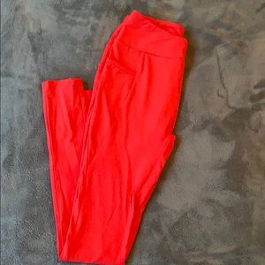 Red Gymshark Leggings